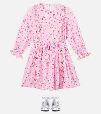 Ballerinas aus Metallic-Lederimitat | Stella McCartney Kids