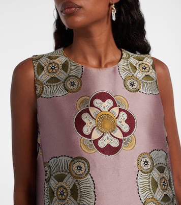 La Scala asymmetric jacquard top | La DoubleJ