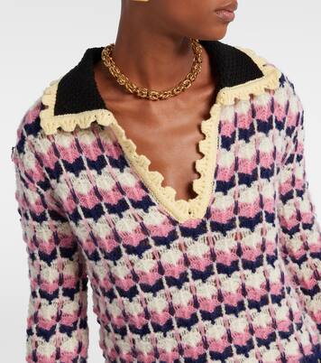 Camisa Picket en mezcla de lana y mohair | La DoubleJ