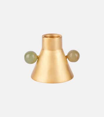 Gold-plated candle holder | Natalia Criado