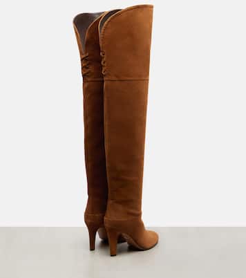Eve 85 embellished suede over-the-knee boots | Chloé
