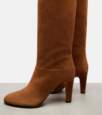 Eve 85 embellished suede over-the-knee boots | Chloé