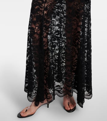 Floral lace midi skirt | Rabanne