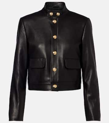Hadley cropped leather jacket | Nili Lotan