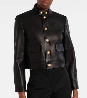 Hadley cropped leather jacket | Nili Lotan