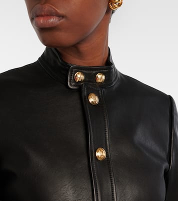 Hadley cropped leather jacket | Nili Lotan