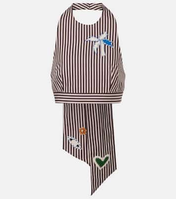 Cropped-Top Sirocco aus Baumwolle | Alémais