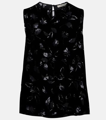 Trento devoré velvet top | Asceno