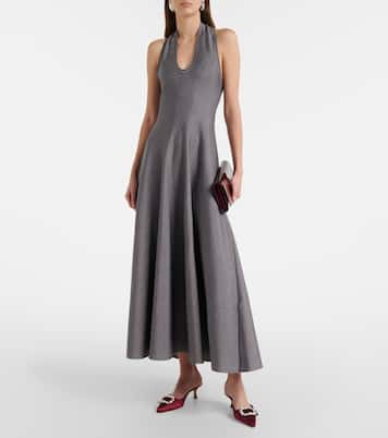 Mayjou 50 crystal-embellished satin mules | Manolo Blahnik