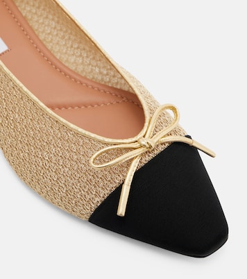 Ballerinas Gioia aus Mesh mit Leder | Aquazzura