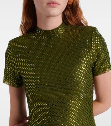 缀饰网布加长连衣裙 | Self-Portrait