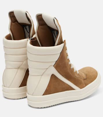 High-Top Sneakers Geobasket aus Veloursleder | Rick Owens