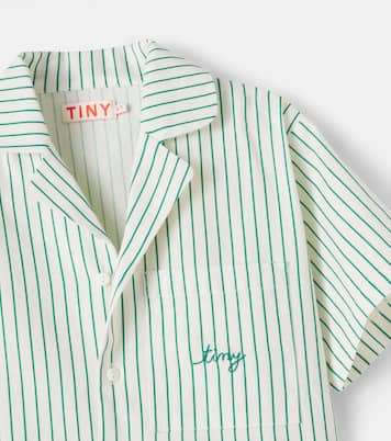 Striped linen and cotton shirt | Tinycottons