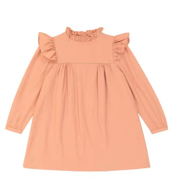 Ruffled wool dress | Bonpoint
