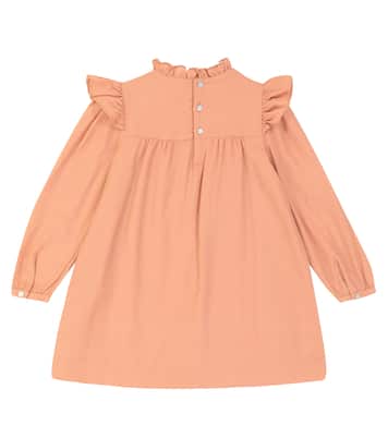Ruffled wool dress | Bonpoint