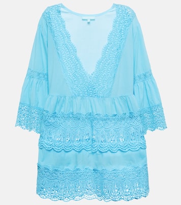 Vanessa embroidered cotton kaftan | Melissa Odabash