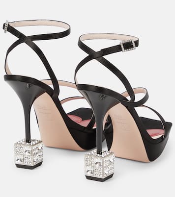 Plateausandalen Cube Strass 120 | Roger Vivier