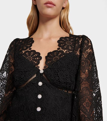Embellished lace blouse | Self-Portrait
