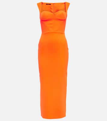 Claron crêpe midi dress | Alex Perry