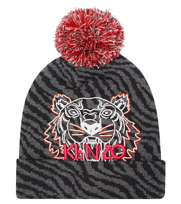 Logo cotton and cashmere beanie | Kenzo Kids