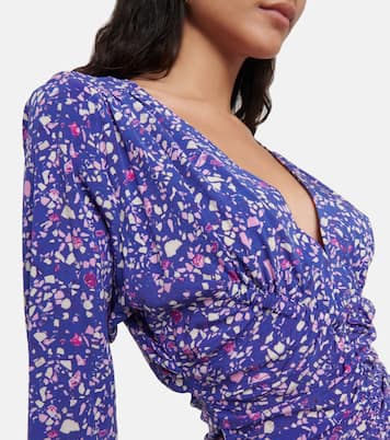 Vestido corto Lara en mezcla de seda | Isabel Marant