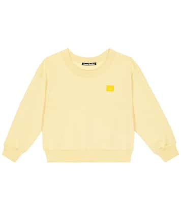 Face cotton jersey sweatshirt | Acne Studios Kids