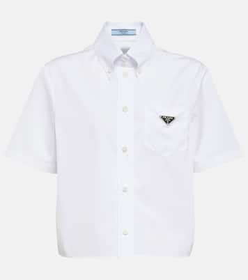 Chemise en coton à logo | Prada