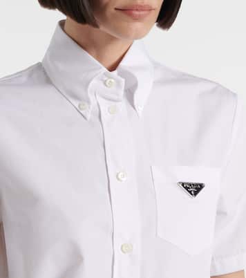 Chemise en coton à logo | Prada