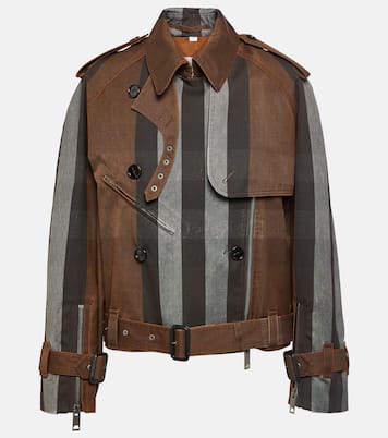 Giacca in canvas a righe | Burberry
