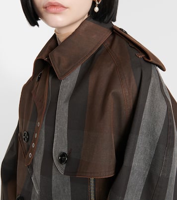 Giacca in canvas a righe | Burberry