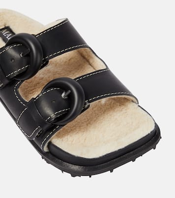 Leather slides | Marine Serre