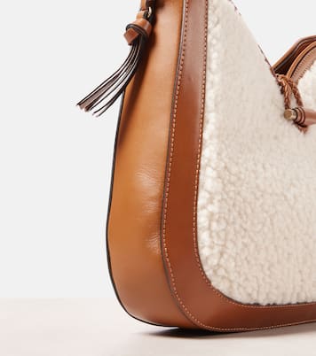 Vigo Medium shearling and leather shoulder bag | Isabel Marant