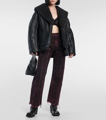 Jeans patchwork a vita larga e gamba larga | Acne Studios