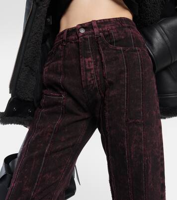 Jeans patchwork a vita larga e gamba larga | Acne Studios