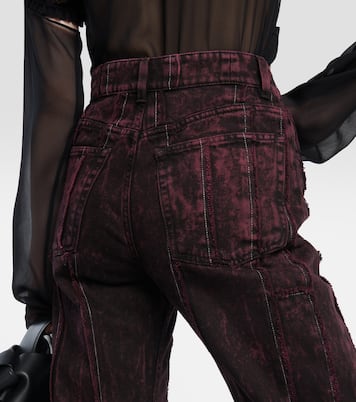 Jeans patchwork a vita larga e gamba larga | Acne Studios