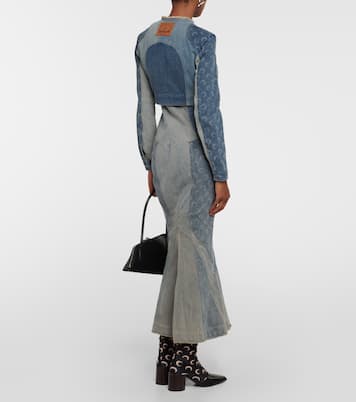  Regenerated Cropped Denim Jacket | Marine Serre