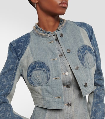  Regenerated Cropped Denim Jacket | Marine Serre
