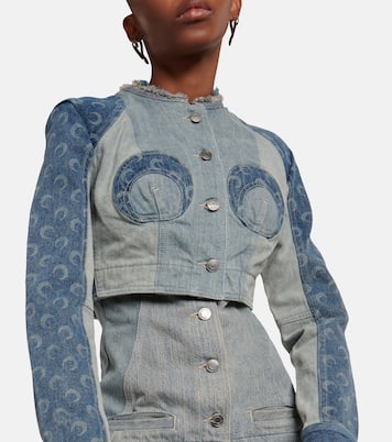  Regenerated Cropped Denim Jacket | Marine Serre
