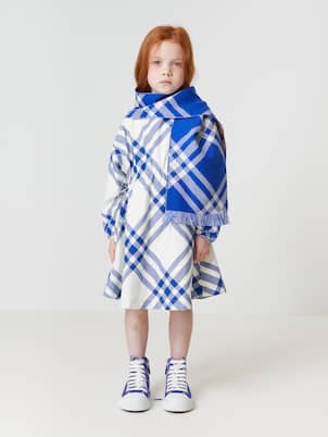 Robe en coton à carreaux | Burberry Kids