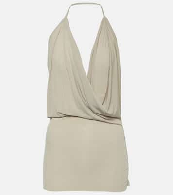 Draped cupro-blend tank top | Rick Owens