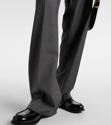 Low-rise wool pants | Miu Miu