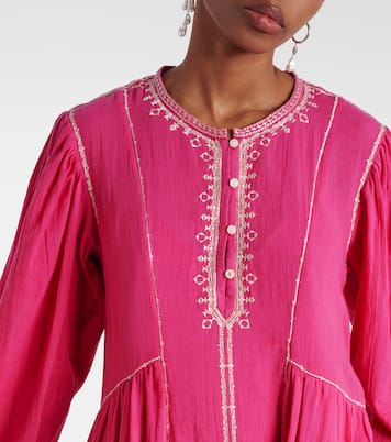 Vestido midi Pippa de algodón bordado | Marant Etoile