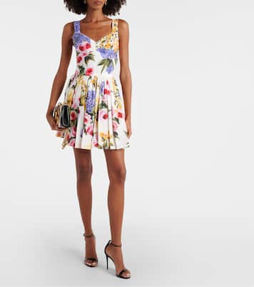 Minikleid aus einem Baumwollgemisch | Dolce&Gabbana