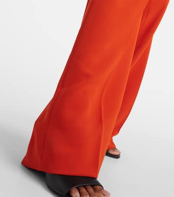 Pantaloni regular in crêpe a vita alta | Dries Van Noten