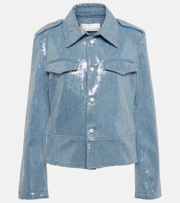 Jeansjacke mit Pailletten | Xu Zhi