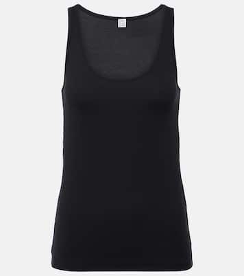 Top in jersey di cotone a coste | Toteme