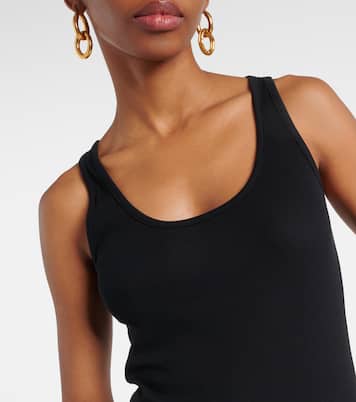 Top in jersey di cotone a coste | Toteme