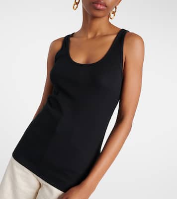 Top in jersey di cotone a coste | Toteme