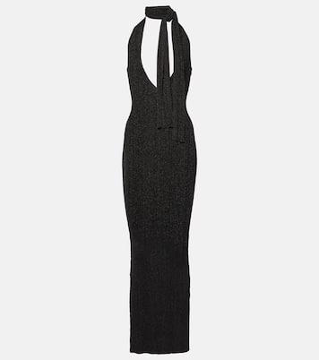 Vestido de punto metalizado con pañuelo | Aya Muse