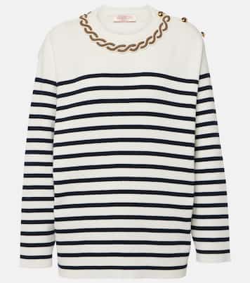 Jersey de algodón bordado | Valentino